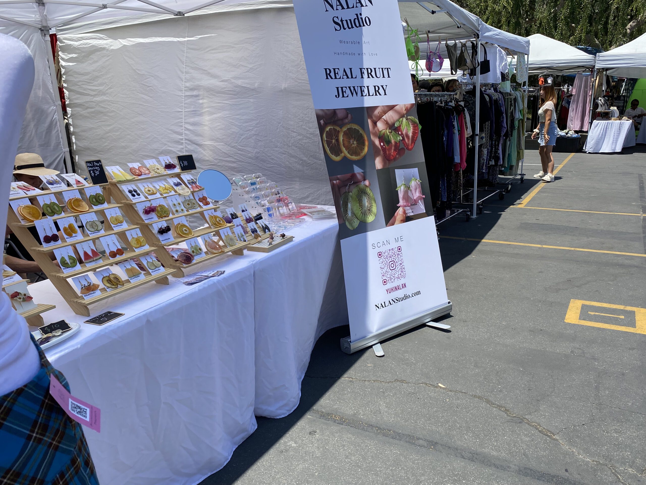 Los Feliz Flea Real Fruit Jewelry