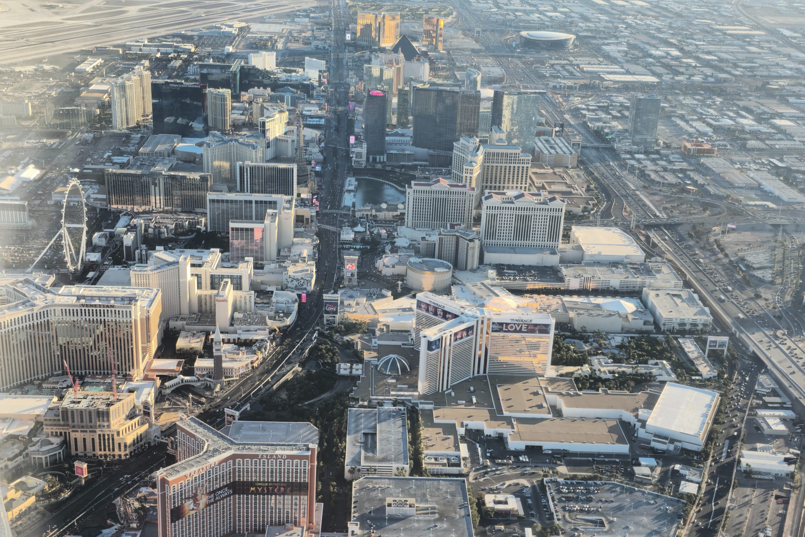 Aerial View Of The Las Vegas Strip