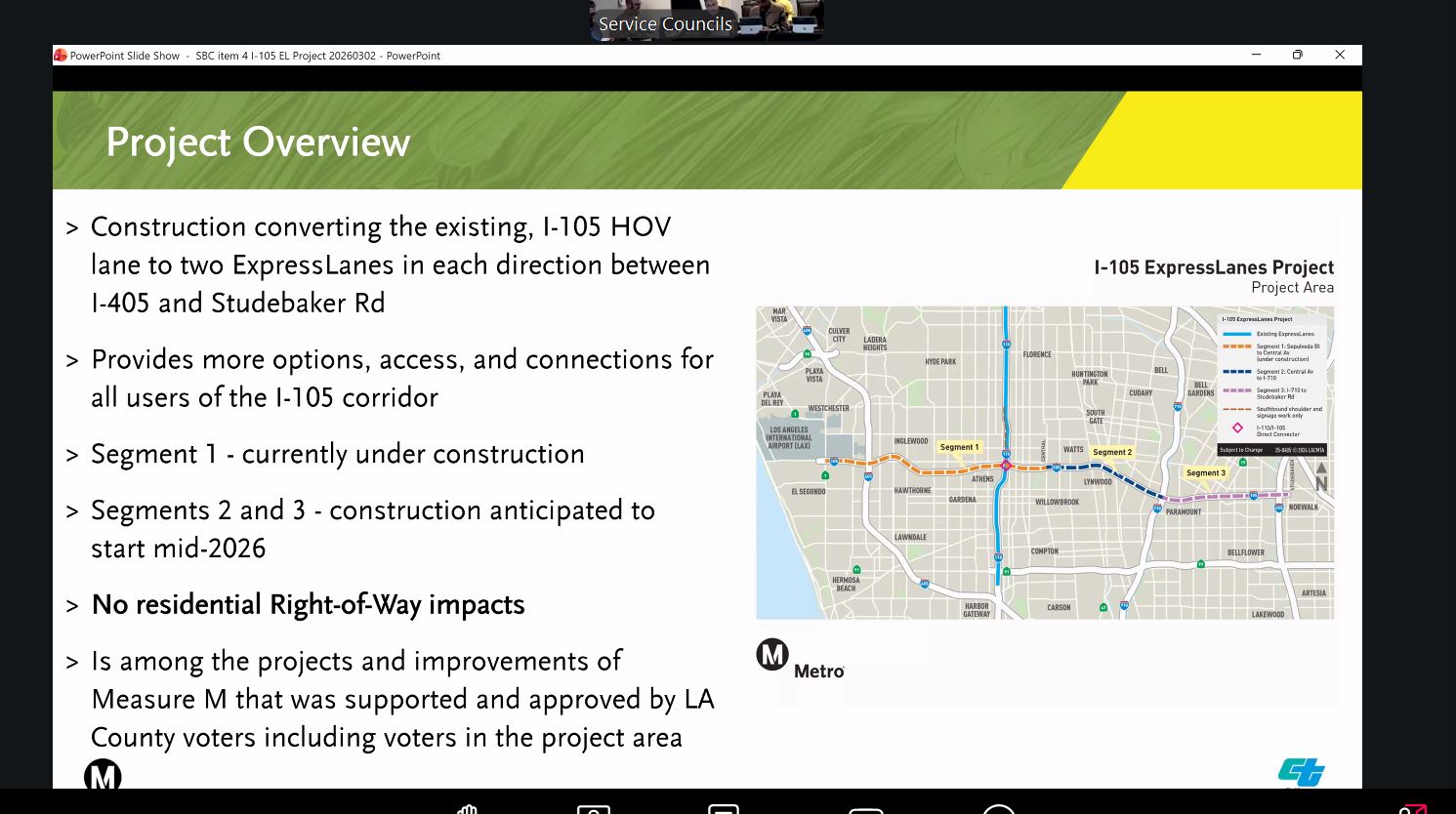 I105 Expresslanes Slide