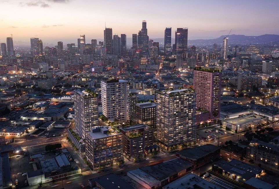 Downtown Los Angeles Skid Row Redevelopment South Central Ave East 4th St 1